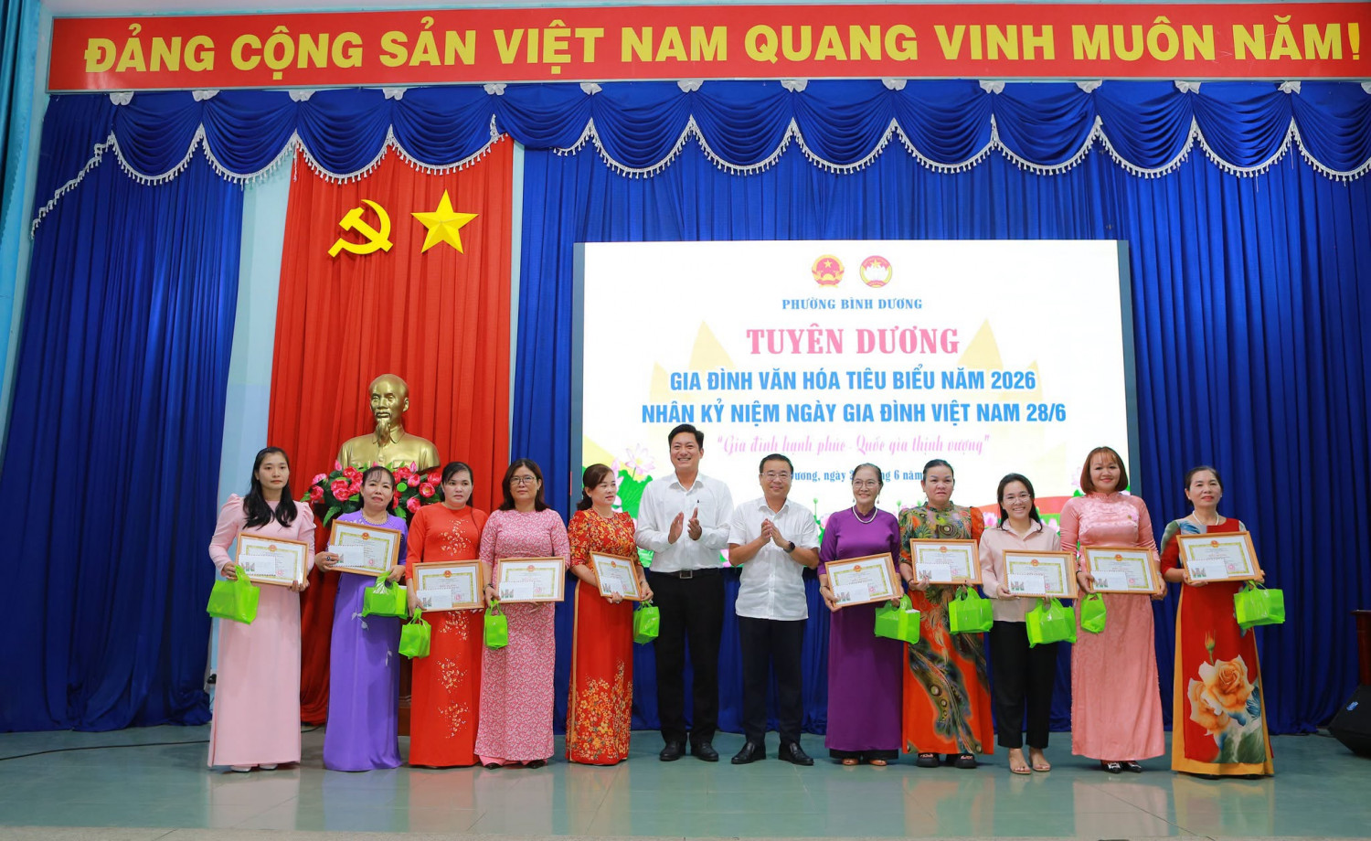 Phường Bình Dương tổ chức Ngày hội kỷ niệm Ngày Gia đình Việt Nam 28/6 năm 2026