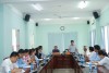 Lãnh đạo phường Bình Dương làm việc với ngân hàng nhà nước và các ngân hàng trên địa bàn phường.