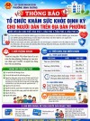HÒA PHÚ 1, 3, 4, 5: KHÁM SỨC KHỎE ĐỊNH KỲ CHO NGƯỜI DÂN TỪ NGÀY 28 ĐẾN 30/8